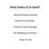 Mcaffeine Micro Fiber Hair Wrap - Quickly Dries Hair Reduces Frizz & Prevents Hair Damage