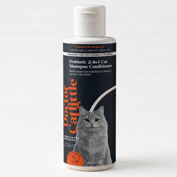 Doctor Catlittle Probiotic Cat Deep Cleansing 2-In-1 Shampoo & Conditioner (300 Ml)
