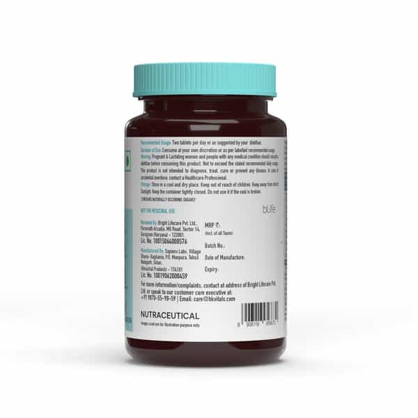 Hk Vitals Spirulina 1000 Mg | For Immunity & Weight Management | 120 No (120 Tablets)