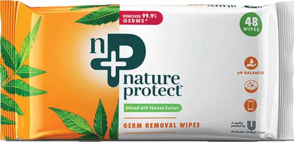 Nature Protect Germ Removal Multipurpose Wipes Removes 99.9% Germs - 48 Wipes