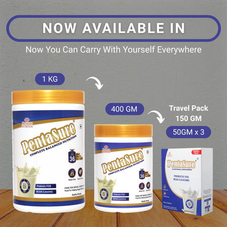 Pentasure Complete Balanced Nutrition Vanilla Flvour Jar 400 Gm