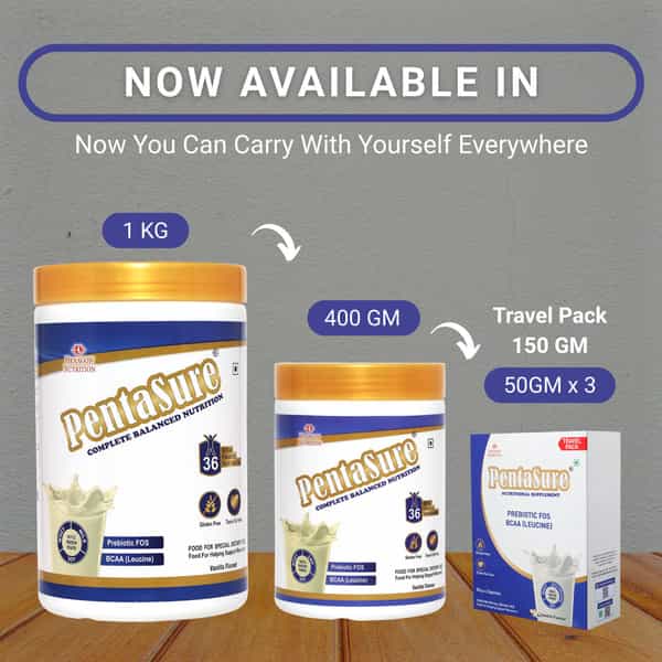 Pentasure Complete Balanced Nutrition Vanilla Flvour Jar 400 Gm