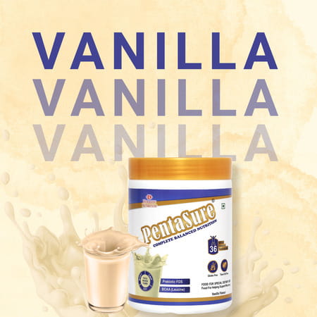 Pentasure Complete Balanced Nutrition Vanilla Flvour Jar 400 Gm