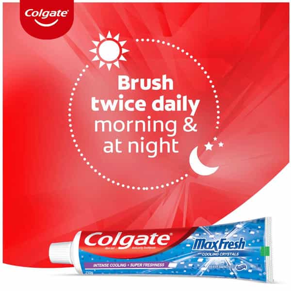 Colgate Maxfresh Toothpaste Blue Gel Paste 150G X 4 (Peppermint Ice Saver Pack) - 600G