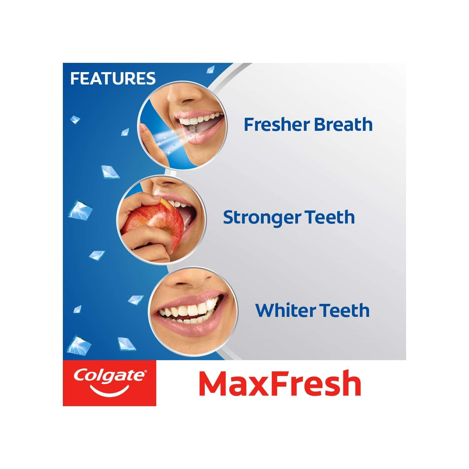 Buy COLGATE MAXFRESH TOOTHPASTE, BLUE GEL PASTE WITH MENTHOL FOR SUPER