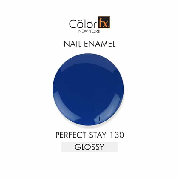 Color Fx Glossy Blue Gel Long Lasting Nail Enamel 9 Ml