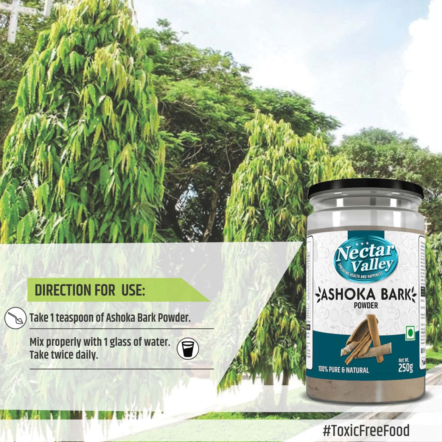 Buy NECTAR VALLEY ASHOKA BARK / ASHOKA CHAAL (SARACA INDICA) PURE