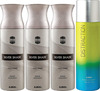 Ajmal 3 Silver Shade For Men And 1 Distraction For Men & Women Deodorants Each 200Ml Combo Pack Of 4