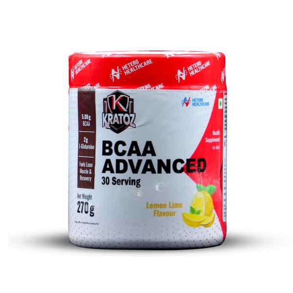 Kratoz Bcaa Advanced Powder For Lean Muscle & Recovery - 30 Servings - 270G - (Lemon Lime)