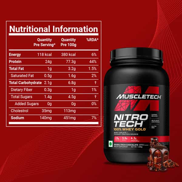 Muscletech Nitrotech 100% Whey Gold 1Kg
