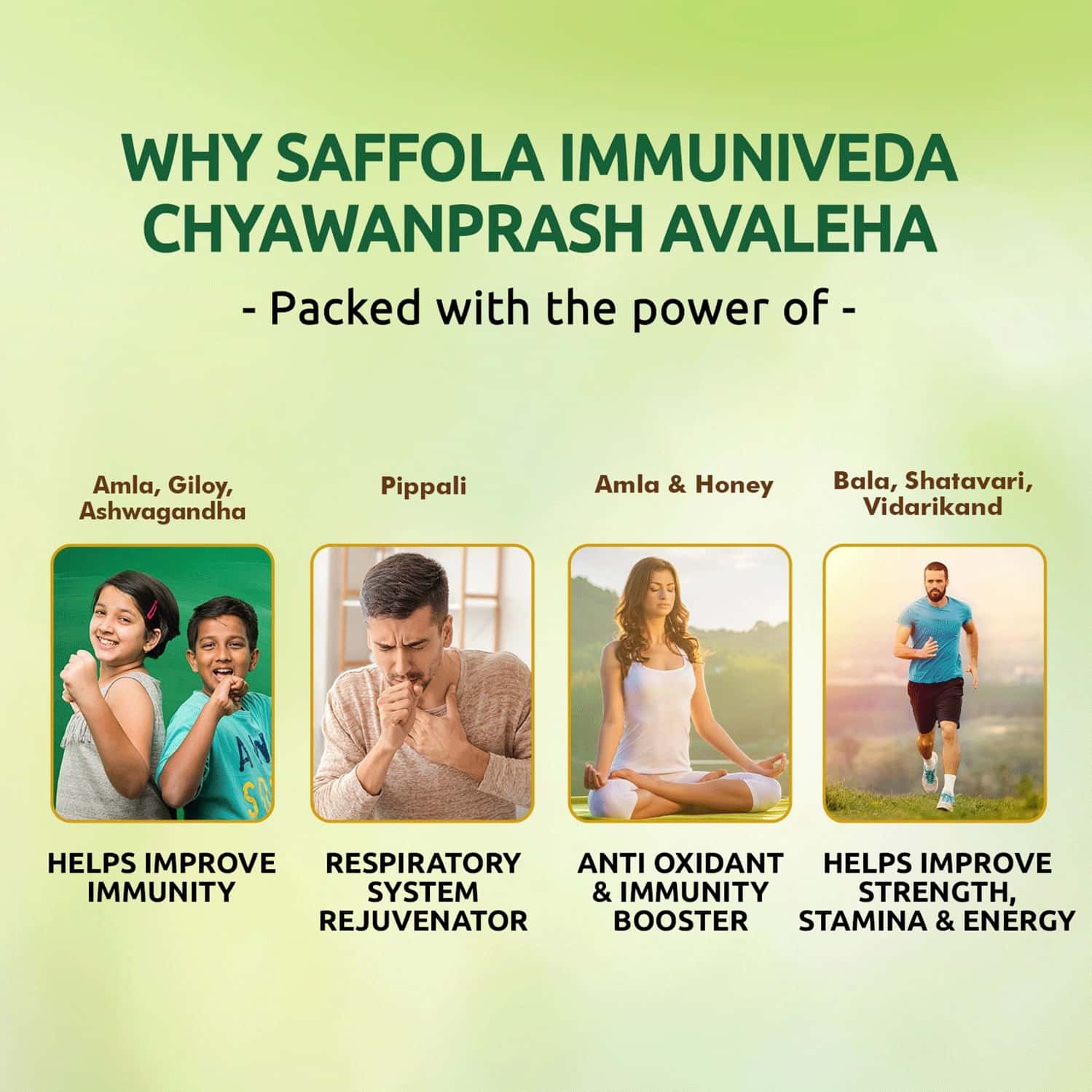 Saffola Immuniveda Chyawanprash Helps Boosts Immunity Improve Strength 500 Gm