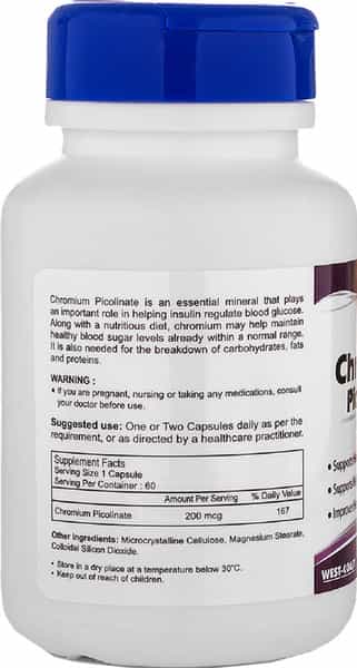 Healthvit Chromium Picolinate 200Mg - 60 Capsules