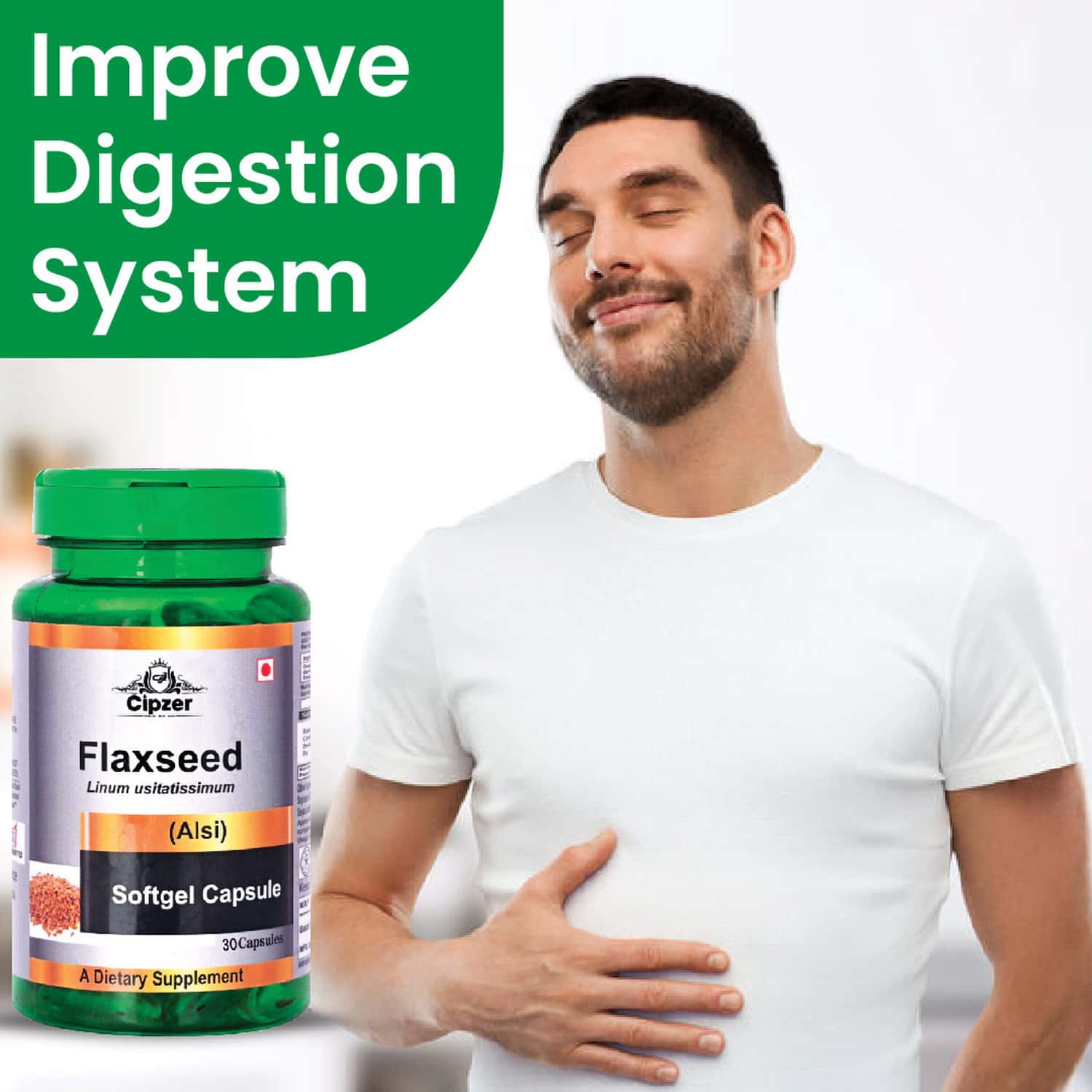 Buy CIPZER FLAXSEED CAPSULE CONTROL CANCER CELL GROWTH AND PROMOTE