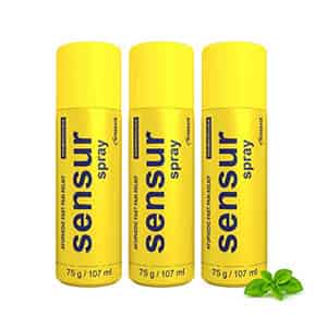Sensur Ayurvedic Fast Pain Relief Spray - 100ml + 7ml (pack Of 3) | Safe For Men Women & Kids | 100%