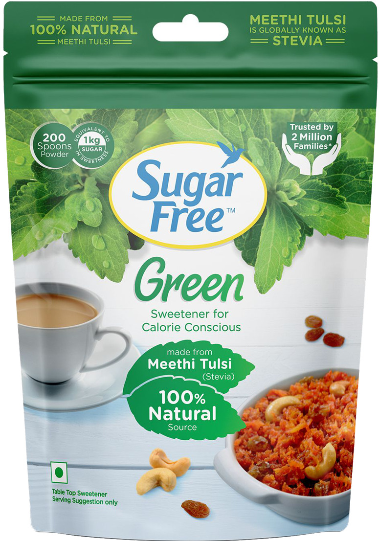 Sugar Free Green Sweetener Powder Packet Of 200 G