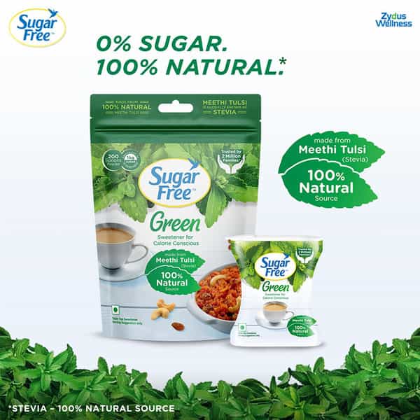 Sugar Free Green Sweetener Powder Packet Of 200 G