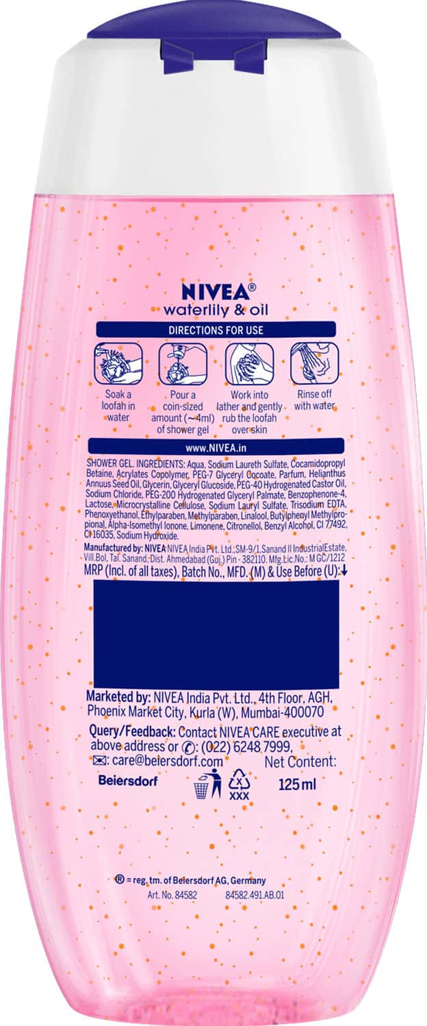 Buy NIVEA WATER LILIY SHOWER GEL 125 ML Online & Get Upto 60 OFF at