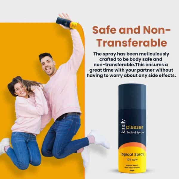 Kindly Health Pleaser Topical Spray | Non-Transferrable Spray For Men | 40 Gm | Pack Of 2