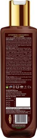 Khadi Organique Activated Bamboo Charcoal Hair Cleanser (Sls & Parabeen Free)-200Ml