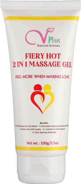 Vigini Hot 2 In 1 Sensual Lubricant Lubricating Lube Long Lasting Time Performance Booster Gel 100Ml