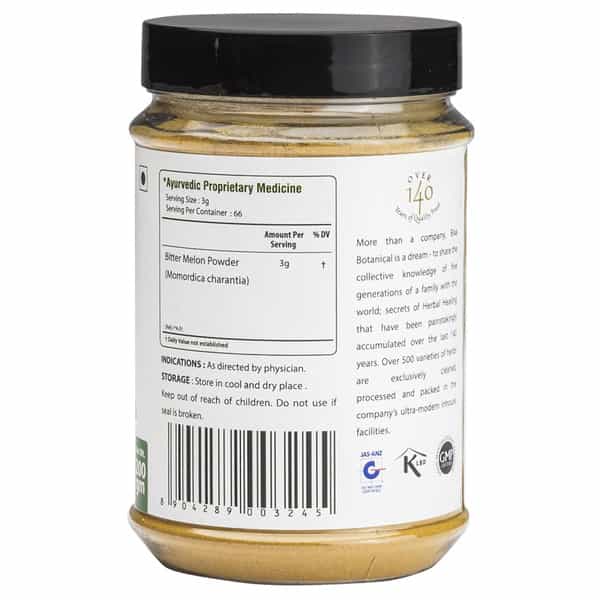 Bixa Botanical Karela Powder, Ayurvedic Herb For Blood Sugar Control & Improves Liver Function(200G)