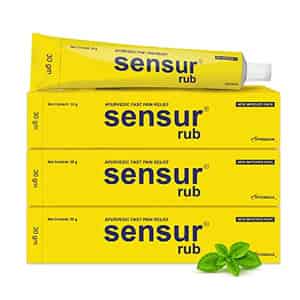 Sensur Natural & Ayurvedic Pain Relief Rub -(30gm Pack Of 3)|fast Relief |all Pains One Solution