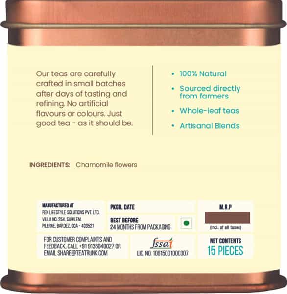 Tea Trunk Chamomile Tea -50G Tin