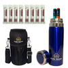 Outer Woods Insulin Cooler Bottle Case With 8 Mini Ice Gel Packs | 20+ Hrs Cooling | Medium - Blue