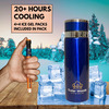 Outer Woods Insulin Cooler Bottle Case With 8 Mini Ice Gel Packs | 20+ Hrs Cooling | Medium - Blue