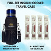 Outer Woods Insulin Cooler Bottle Case With 8 Mini Ice Gel Packs | 20+ Hrs Cooling | Medium - Blue