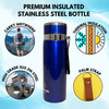 Outer Woods Insulin Cooler Bottle Case With 8 Mini Ice Gel Packs | 20+ Hrs Cooling | Medium - Blue