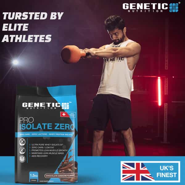 Genetic Nutrition Pro-Isolate Zero Swiss Grass-Fed Whey Protein Isolate Toffee Fudge