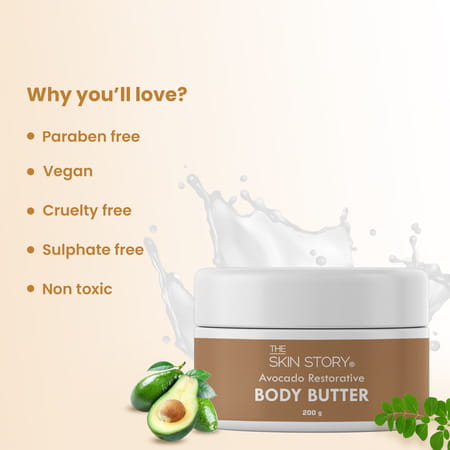 The Skin Story Avocado Restorative Body Butter | 200gm