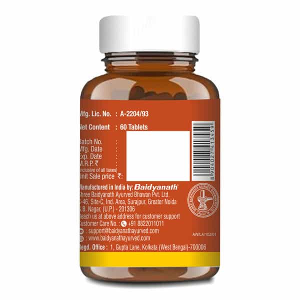 Baidyanath Ayurved Hadjod 60S | Bone & Joint Health Support