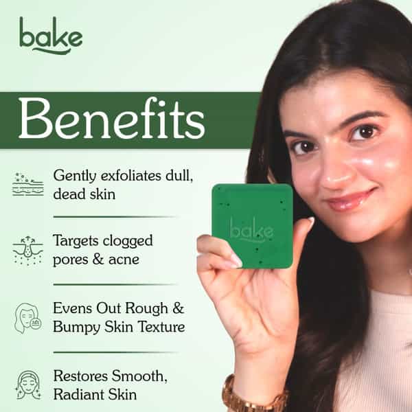 Bake 10% Aha + 1% Bha Soap For Pores | Exfoliation & Strawberry Skin (Pack Of 2)