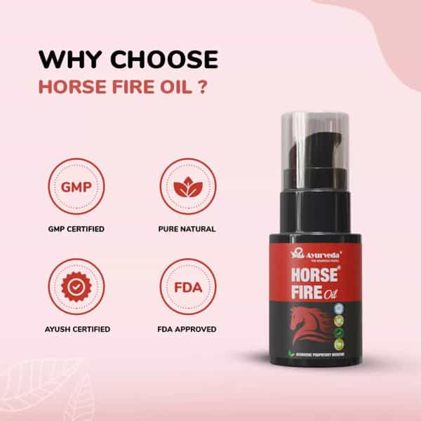 A R Ayurveda Horse Fire Ayurvedic Massage Oil For Men Formulation Of Shree Gopal Tail - 25Ml