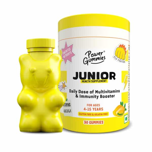 Power Gummies Multivitamin & Immunity Booster For Kids Junior Health Supplement (30 No)
