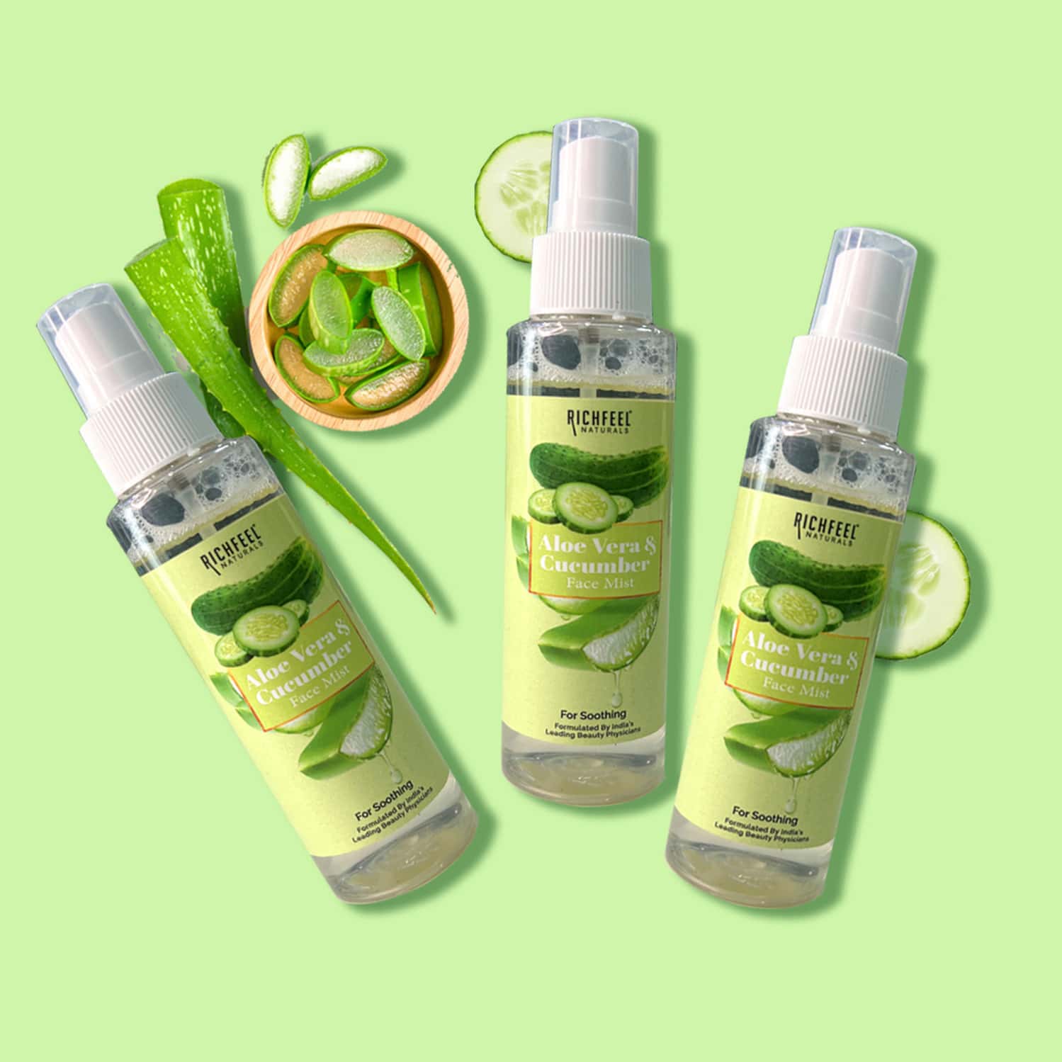 Aloe & Cucumber Face Mist 100 Ml Pack Of 3