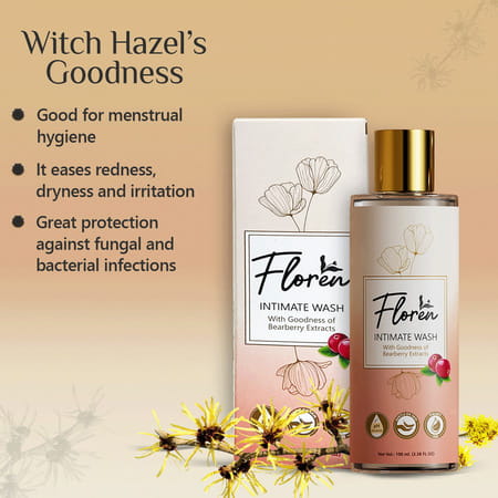 Floren Intimate Hygiene Wash For Women Suitable For All Skin Types ( 100ml) - Pack Of 2