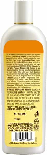 Lever Ayush Anti Hairfall Bhringaraj Shampoo-330Ml