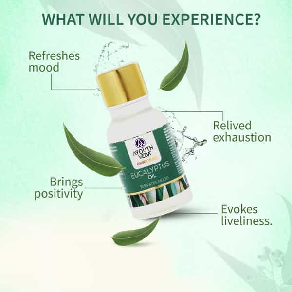 Ayouthveda Eucalyptus Essential Oil For Aromatherapy To Refresh Mind & Rejuvenate Senses 15 Gm