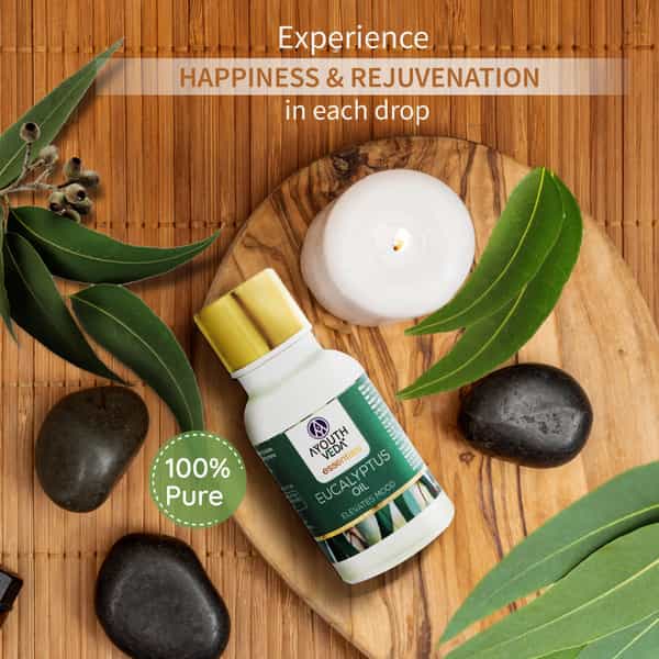 Ayouthveda Eucalyptus Essential Oil For Aromatherapy To Refresh Mind & Rejuvenate Senses 15 Gm