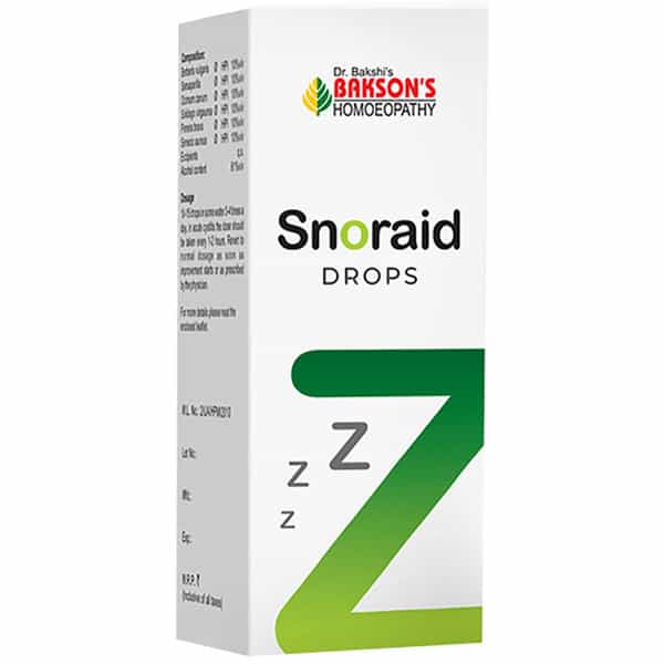 Baksons Homoeopathy Snoraid Drops 30 Ml