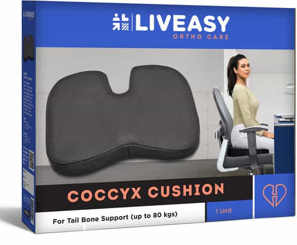 Liveasy Ortho Care Coccyx Cushion