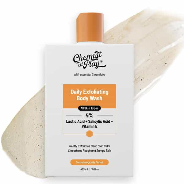 Chemist At Play Exfoliating Body Wash With Ceramides | Gently Exfoliates & Makes Skin Smooth 473 Ml