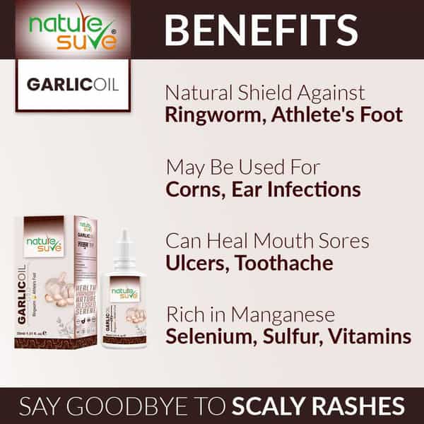 Nature Sure Garlic Oil For Ringworm And Athlete's Foot In Men & Women - 1 Pack (30Ml)