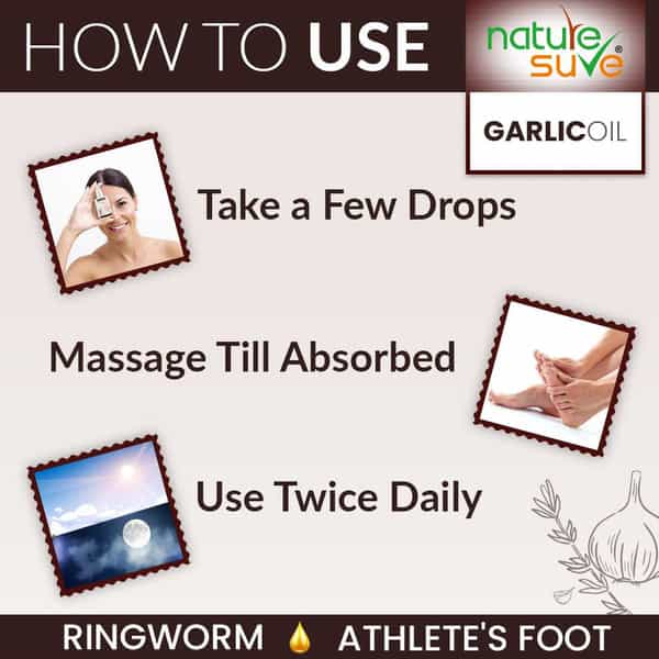Nature Sure Garlic Oil For Ringworm And Athlete's Foot In Men & Women - 1 Pack (30Ml)