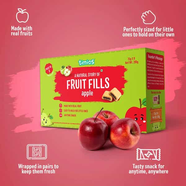 Timios Fruit Fills - Apple 200G
