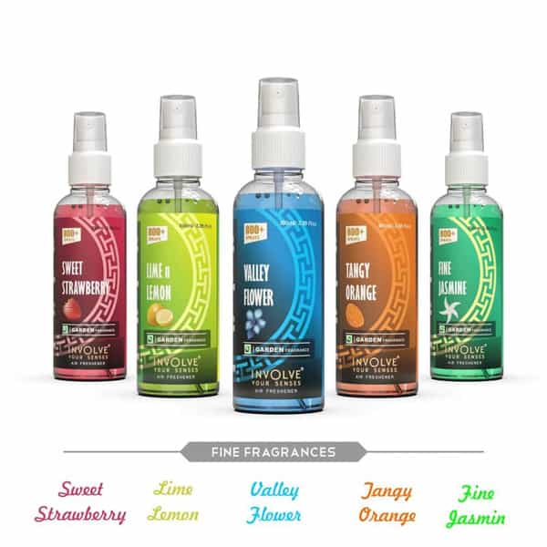 Involve Garden Fragrances - Valley Flower Spray Air Freshener For Car | Home & Office - Inat05