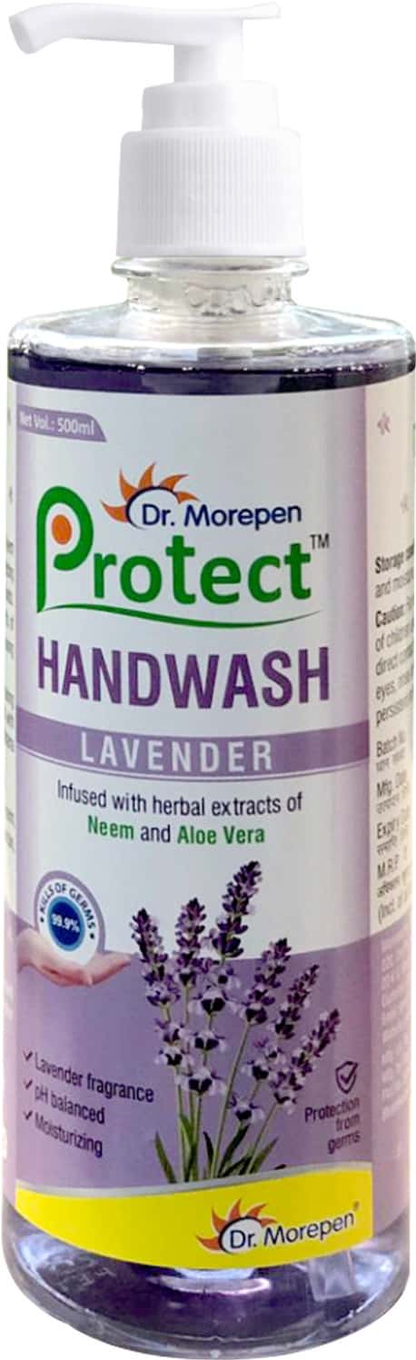 Dr. Morepen Protect Handwash Liquid With Lavender Fragrance - 500ml